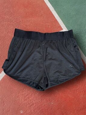 NWT Puma Women's Black Athletic Shorts with Elastic Waistband sz M